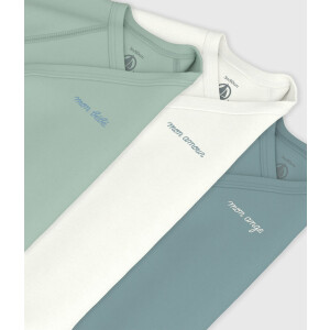 Petit Bateau Wickelbody Langarm Bio 3er Set Grün