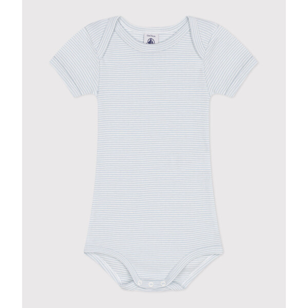 Petit Bateau Kurzarmbody Millerais Blau