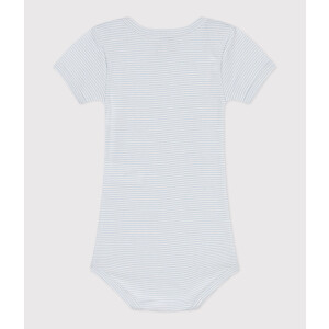 Petit Bateau Kurzarmbody Millerais Blau