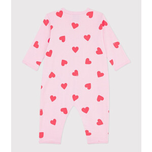 Petit Bateau Strampler ohne Füßchen aus Baumwolle Herzen Pink