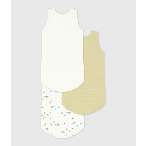 Petit Bateau Ärmellose Bodys Schildkröten 3er...