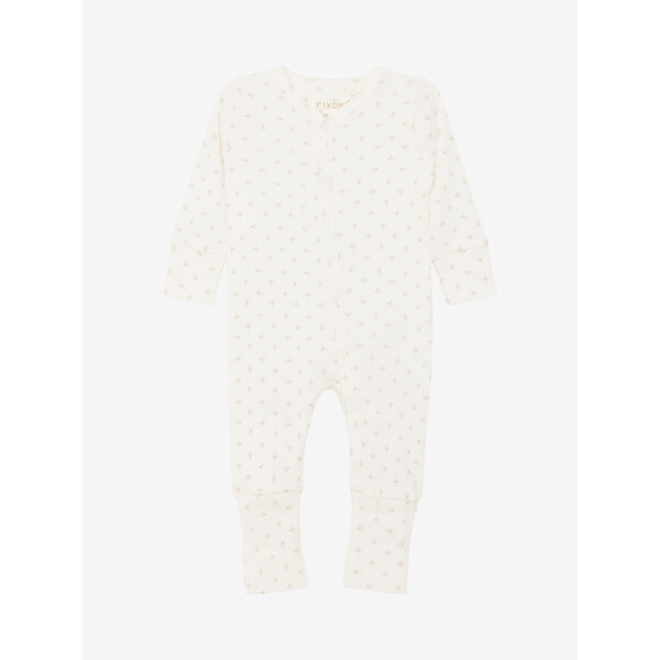 Fixoni Strampler Rib Gardenia Bio