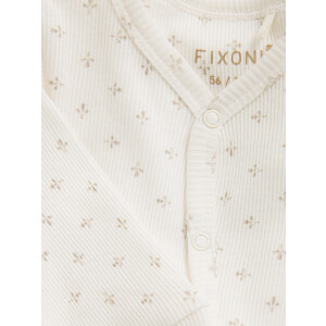 Fixoni Strampler Rib Gardenia Bio