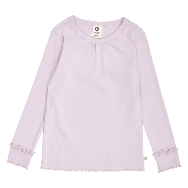 Müsli by green cotton Cozy Me Rib Deco Langarmshirt Bloom