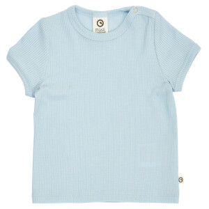 Müsli by green cotton Mellow Baby Rib T-Shirt Ocean