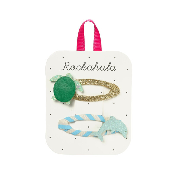 Rockahula Haarspangen 2 Stück Turtle and Dolphin