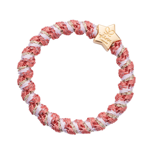 By Eloise Haargummi Woven Gold Star Pink Sands