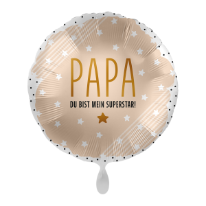 Premioloon Ballon "Papa du bist mein Superstar"