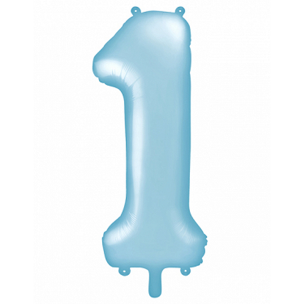 PartyDeco Zahlen-Ballon XXL Pastell