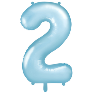 PartyDeco Zahlen-Ballon XXL Pastell