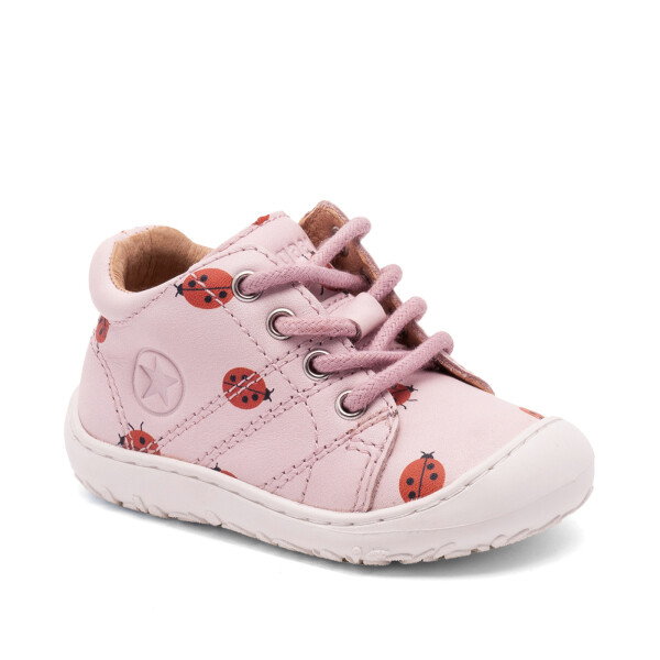 Bisgaard Barefoot Lauflern-Schnürrschuh Hale Lady Bug Leder
