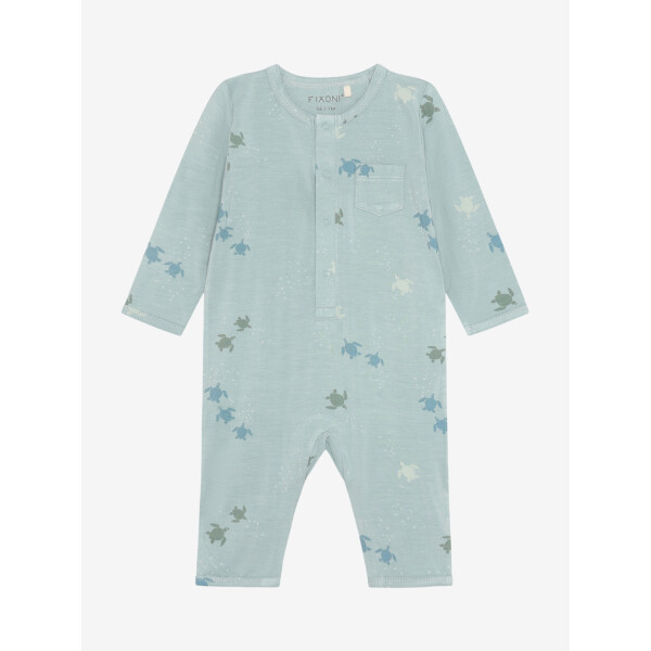 Fixoni Strampler Langarm Schildkröte