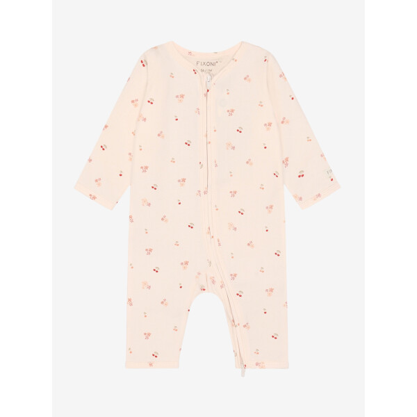 Fixoni Strampler Langarm Kirsche