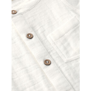 En Fant Musselinbody mit Knöpfen