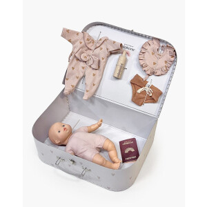 Minikane Babypuppe Garance 28cm mit Zubehörkoffer...