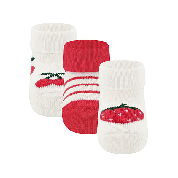 Ewers Babysocken 3er Set Erdbeere/Kirsche