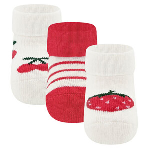Ewers Babysocken 3er Set Erdbeere/Kirsche