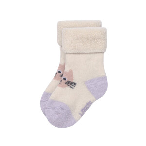 Lässig Baby Socken Frottee 3er Set - Katze