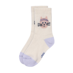 Lässig Tennissocken Kinder 3er-Set - Katze