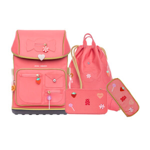 Jeune Premier Schulranzen Set 4tlg. Ergomaxx Candy