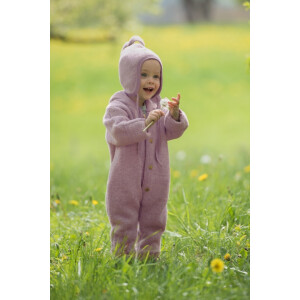 Engel Natur Overall aus Bio-Wollfleece mit Kapuze