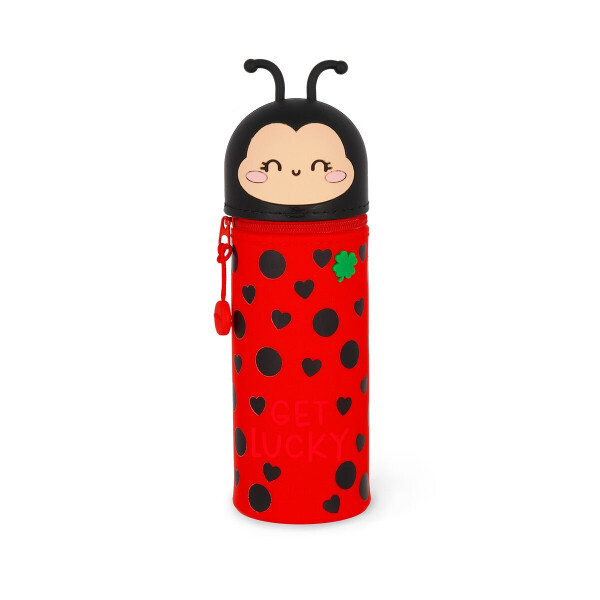 Legami Federmäppchen Ladybug Get Lucky 2 in 1 aus weichem Silikon Kawaii