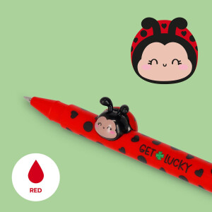 Legami Gelstift mit Tierdeko - Lovely Friends Ladybug Get Lucky