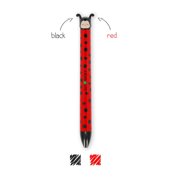 Legami Zweifarbiger Kugelschreiber Ladybug - Click&Clack
