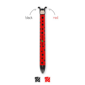 Legami Zweifarbiger Kugelschreiber Ladybug - Click&Clack