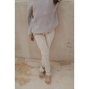 Leevje Chunky Knit Pullover Heart Embroidery