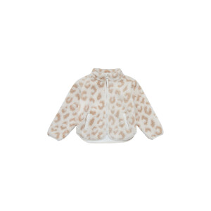 Leevje Leopard Print Teddy Jacke