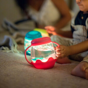 Glo Pals Mini Sensory Jar Pink