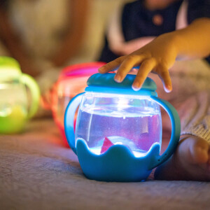 Glo Pals Mini Sensory Jar Blue