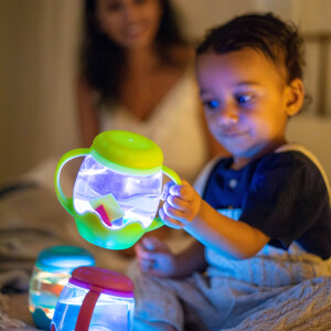 Glo Pals Mini Sensory Jar Green