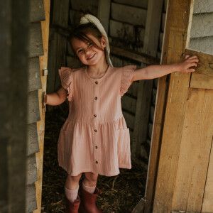 Koko Noko Muesslin Kleid mit Knöpfen