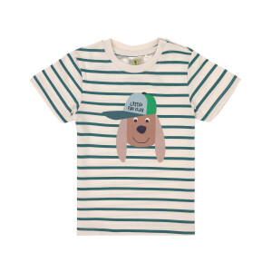 Lässig T-Shirt Hund Striped Tiny Team