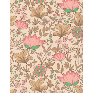 Minikane Wickeltasche für Puppen aus Baumwolle Indienne