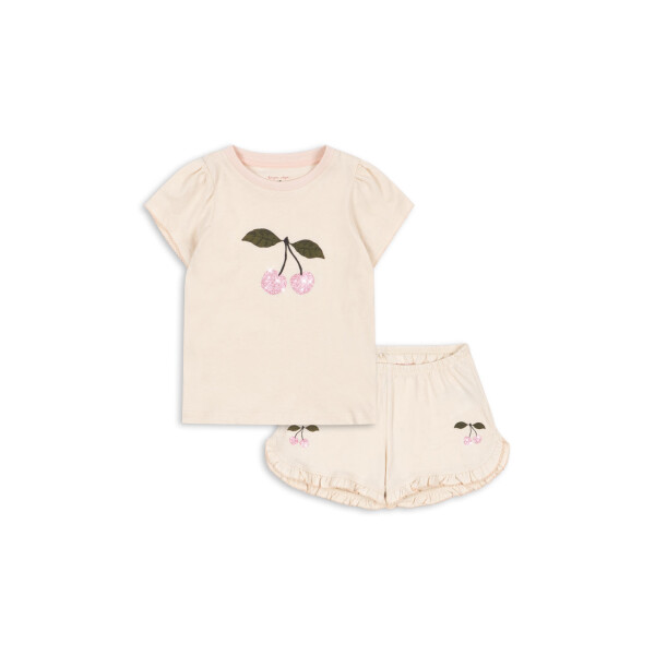 Konges Sløjd Famo T-Shirt und Shorts Rüschen Cherry