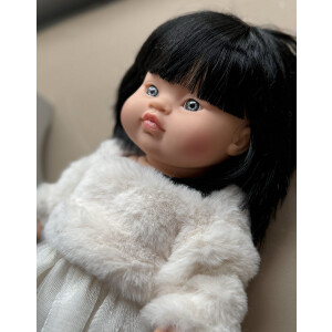 Minikane Kaya Outfit mit Kunstpelzpullover und...