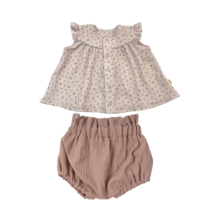 Wooly Organic Musselin Bluse mit Bloomers