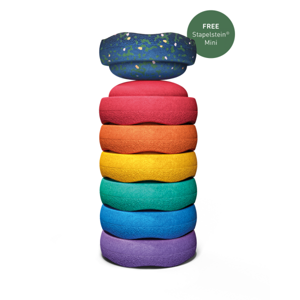 Stapelstein Spring Special Mini rainbow classic