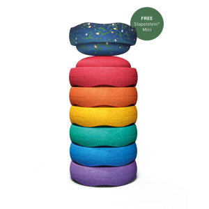 Stapelstein Spring Special Mini rainbow classic