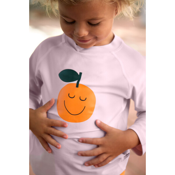 Lässig UV-Shirt Langarm Recycelt Orange