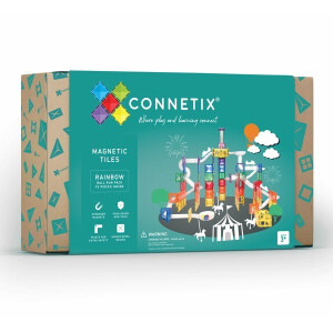Connetix Magnetbausteine Rainbow Kugelbahn 92 Teile