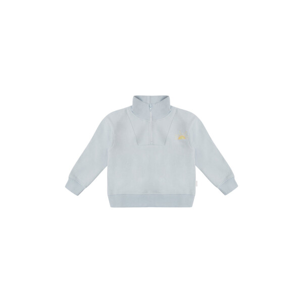 Leevje Sweatshirt mit Zipper Salt Sand Sea