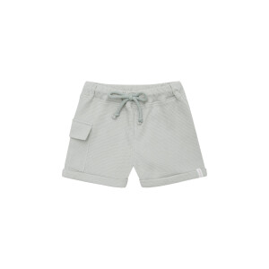Leevje Waffle-Shorts mit Tasche