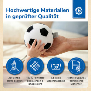 Bieco Veloursball Rassel Fußball
