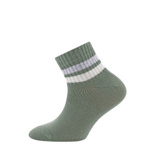Ewers Kurze Tennissocken 2er Set Streifen grün/grau
