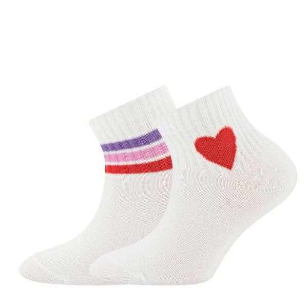 Ewers Knöchelhohe Tennissocken 2er Set mir Herz