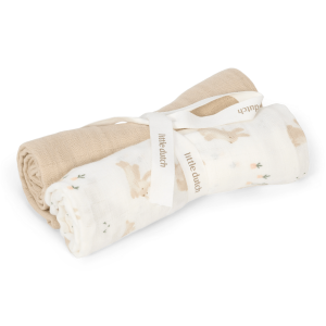 Little Dutch Musselin Spucktücher 2er Set Baby Bunny